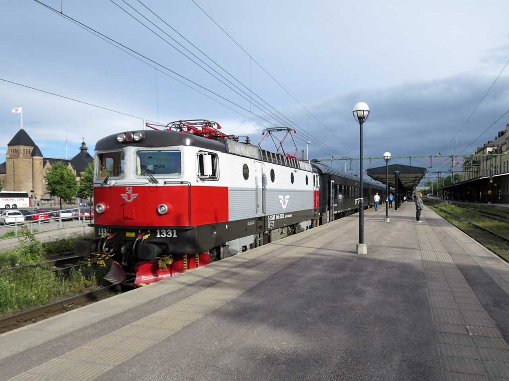 Arctic Circle Train vid uppehållet i Gävle.